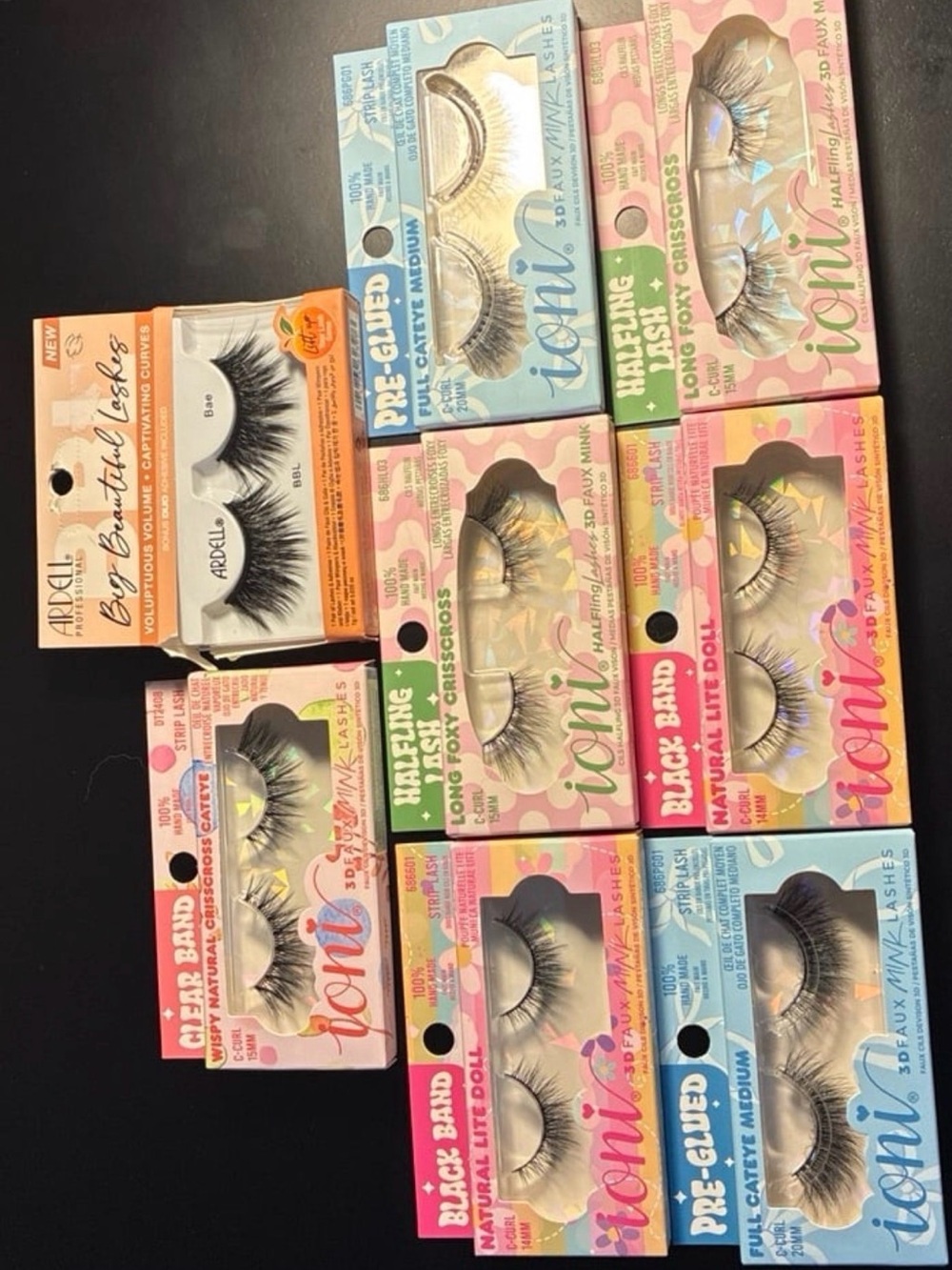 Ioni Eyelash Set — Black & Natural Lashes